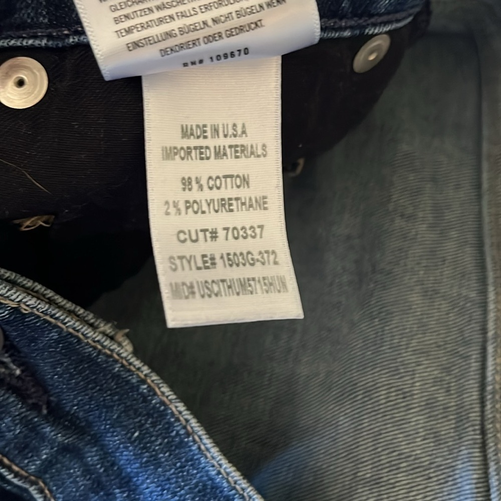 Citizens Of Humanity Straight Leg Jeans in Dark Blue Wash - Picture 10 of 14